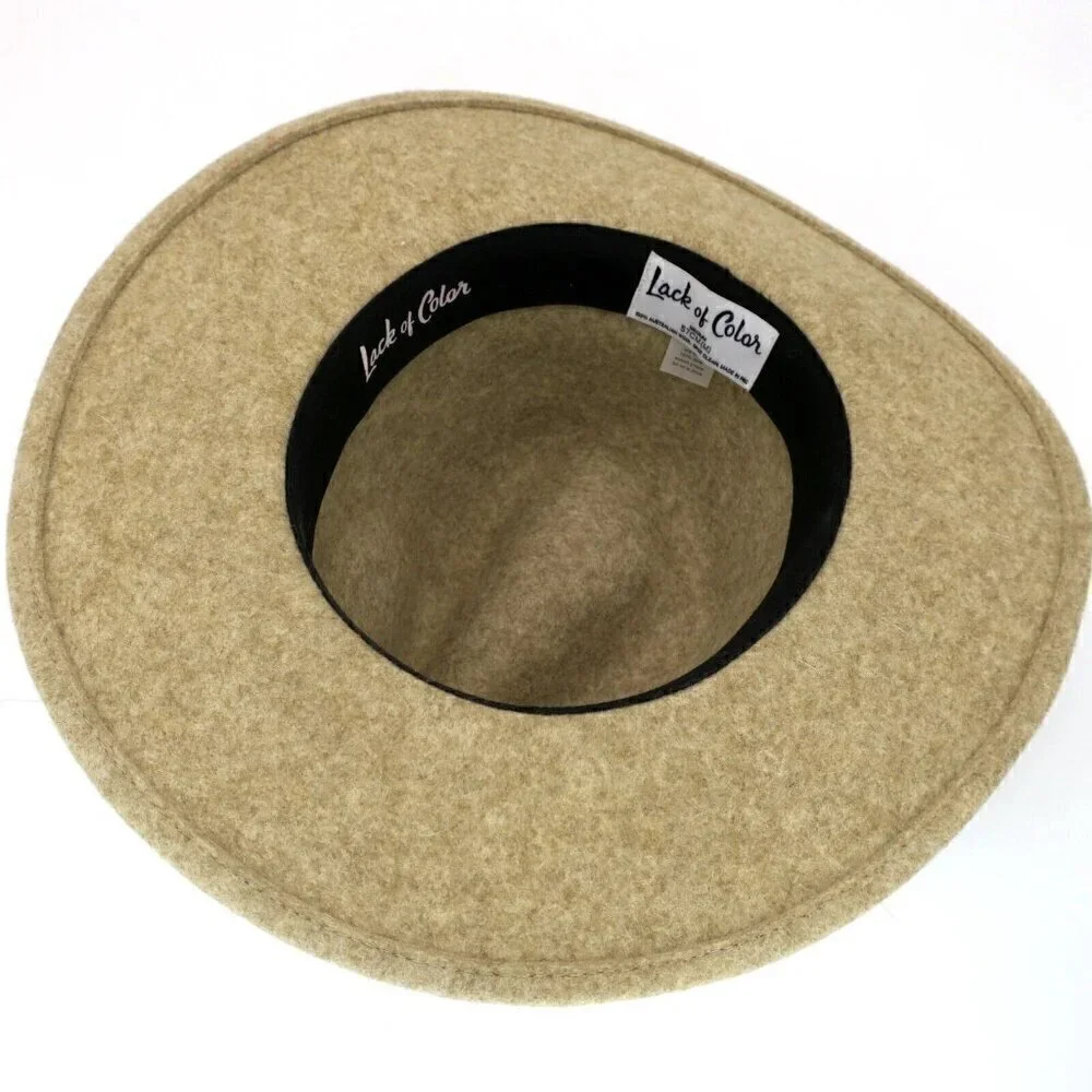 Lack Of Color Carlo Mack Classic Luxe Fedora Style Women's Hat Medium 57cm